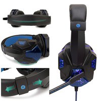 Profesjonalny zestaw słuchawkowy dla graczy Led do komputera PS4 PS5 Fifa 21 słuchawki gamingowe bas Stereo PC przewodowy zestaw słuchawkowy z mikrofonem prezenty 4